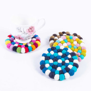 Handmade Felt Ball Coaster
